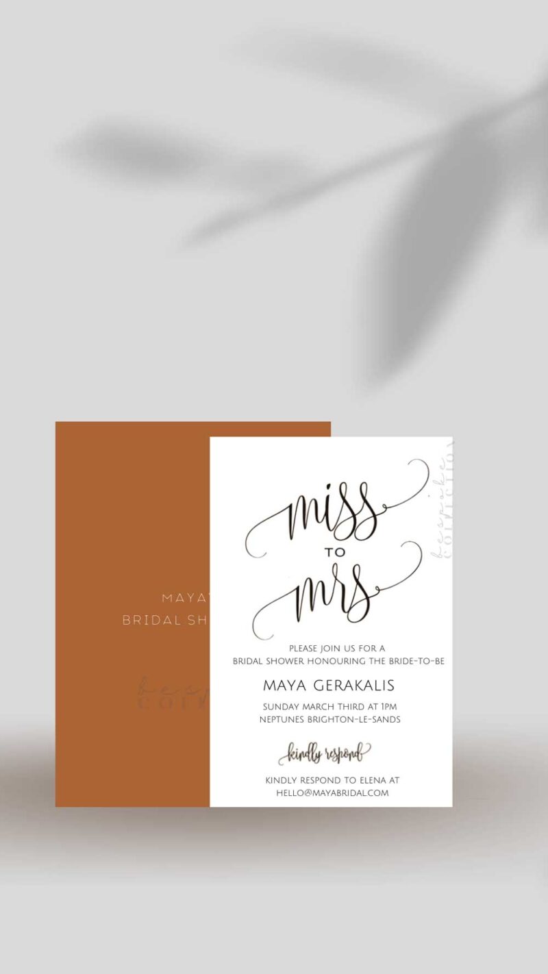 Maya Bridal Shower Invitation